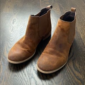 Franco Sarto Leather Suede Chelsea Boot